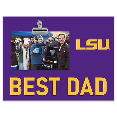 LSU Tigers 8" x 10.5" Briteline Best Dad Clip Frame