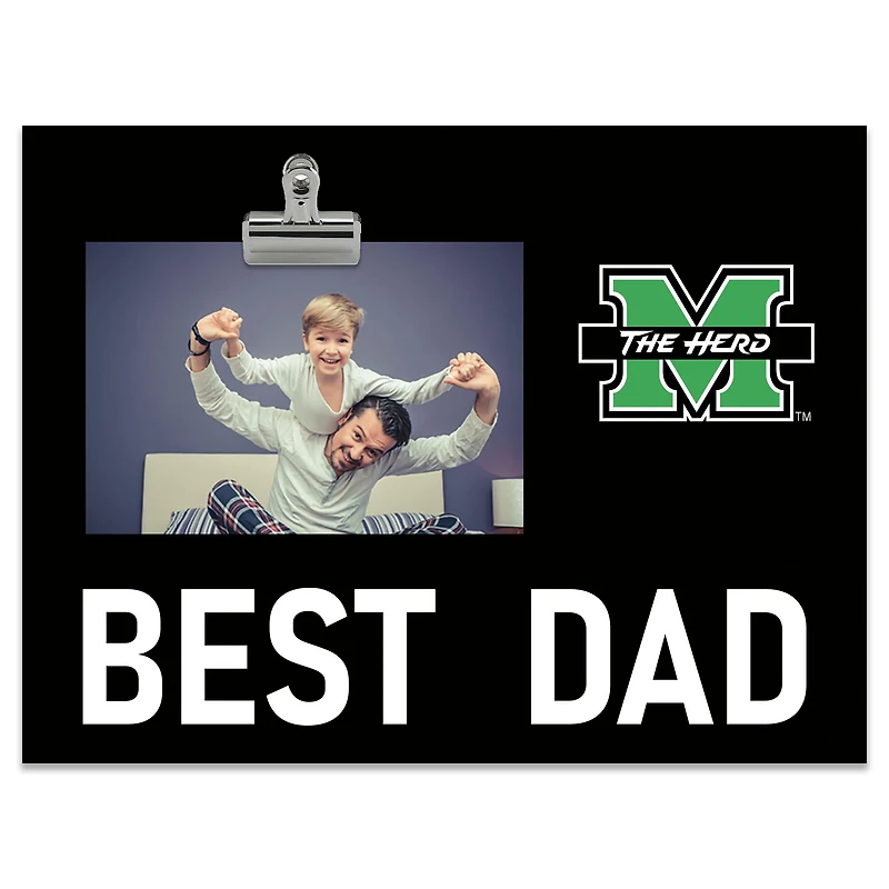 Marshall Thundering Herd 8" x 10.5" Briteline Best Dad Clip Frame