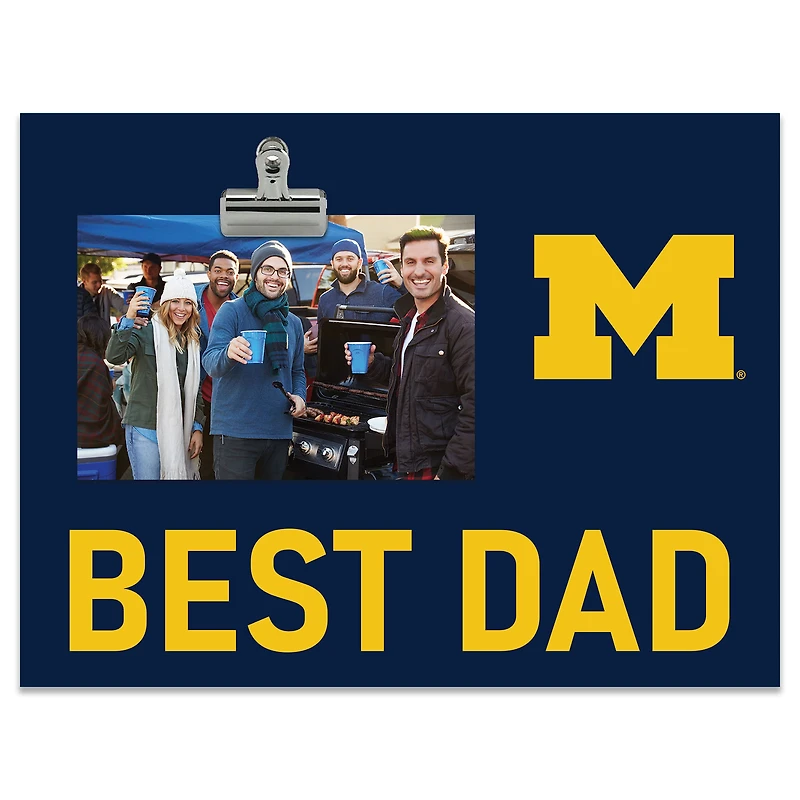 Michigan Wolverines 8" x 10.5" Briteline Best Dad Clip Frame