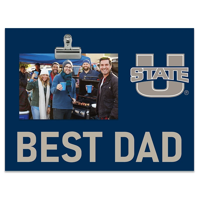 Utah State Aggies 8" x 10.5" Briteline Best Dad Clip Frame