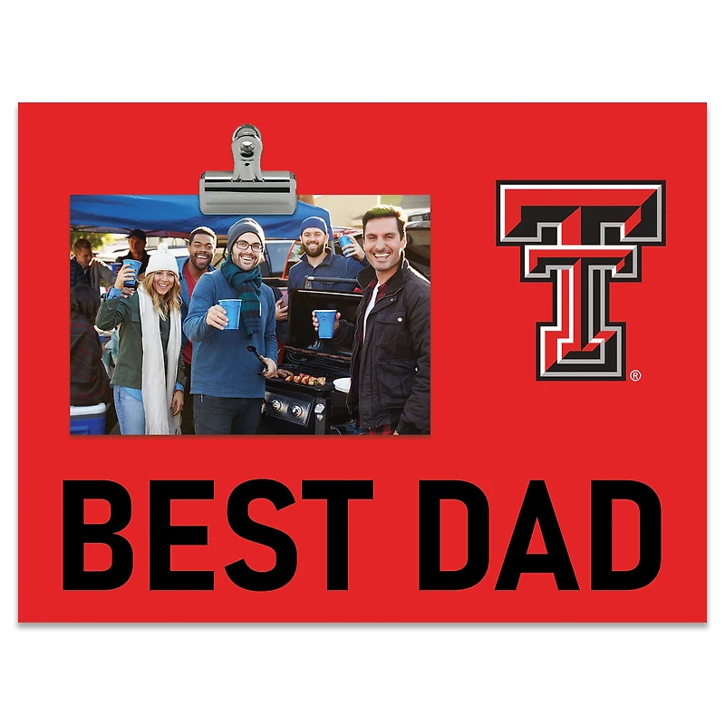 Texas Tech Red Raiders 8" x 10.5" Briteline Best Dad Clip Frame