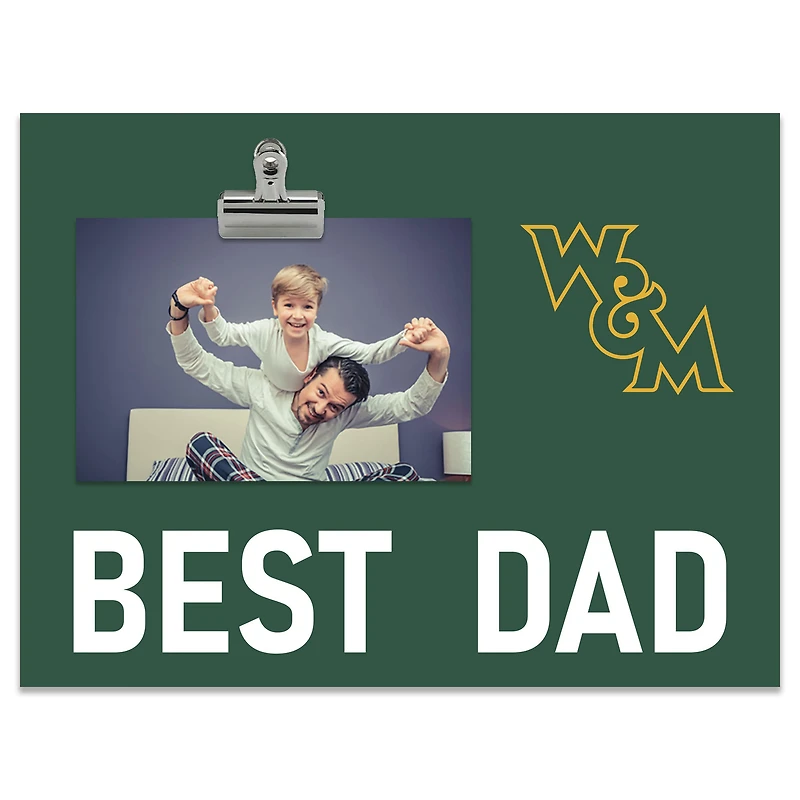 William & Mary Tribe 8" x 10.5" Briteline Best Dad Clip Frame