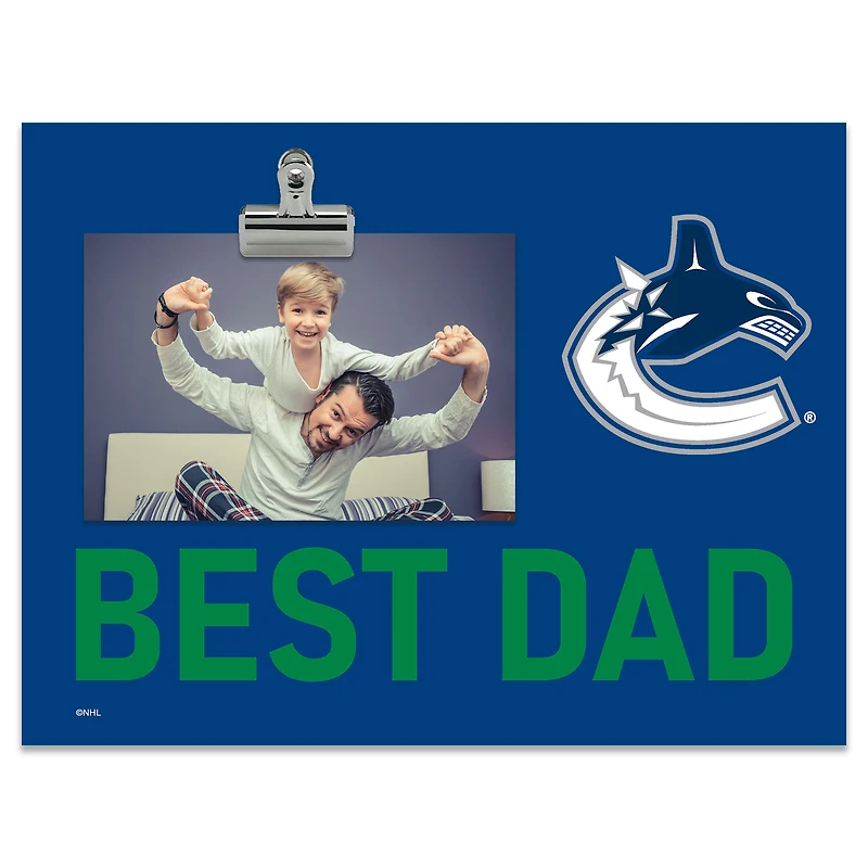 Vancouver Canucks 8" x 10.5" Briteline Best Dad Clip Frame