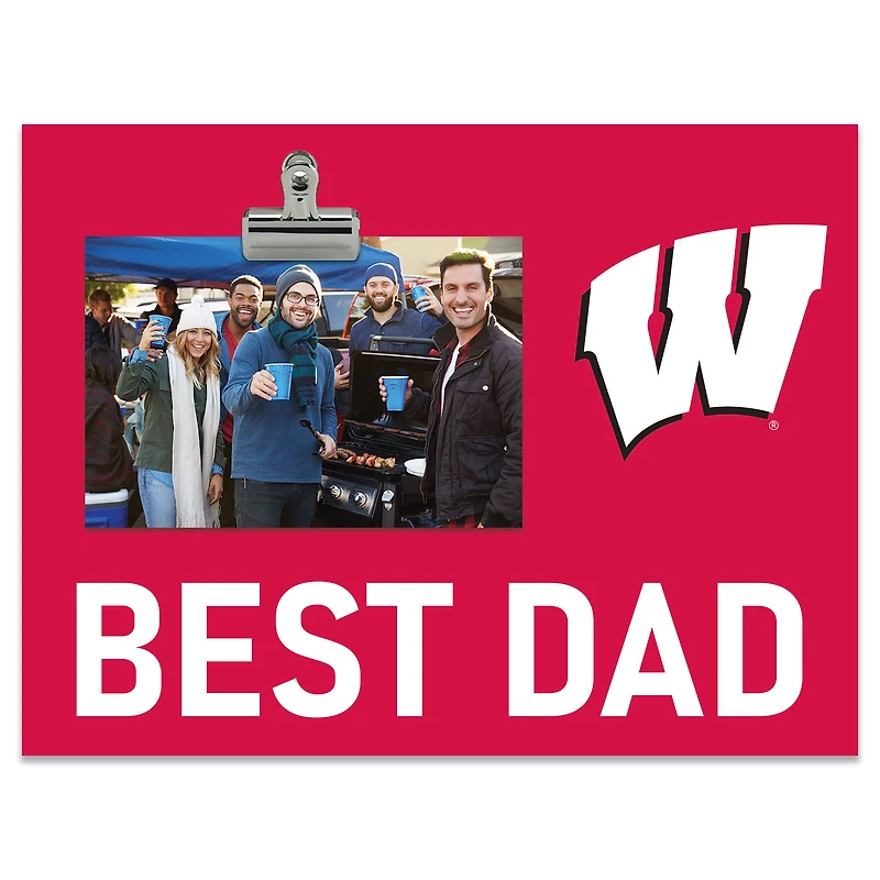 Wisconsin Badgers 8" x 10.5" Briteline Best Dad Clip Frame