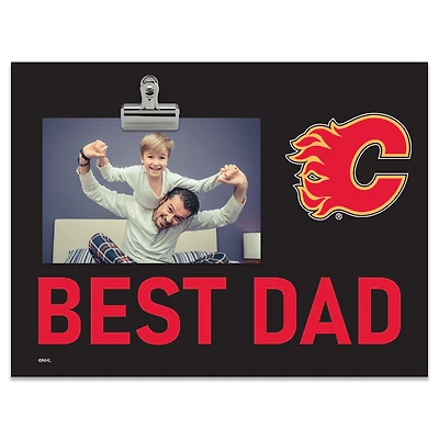 Calgary Flames 8" x 10.5" Briteline Best Dad Clip Frame