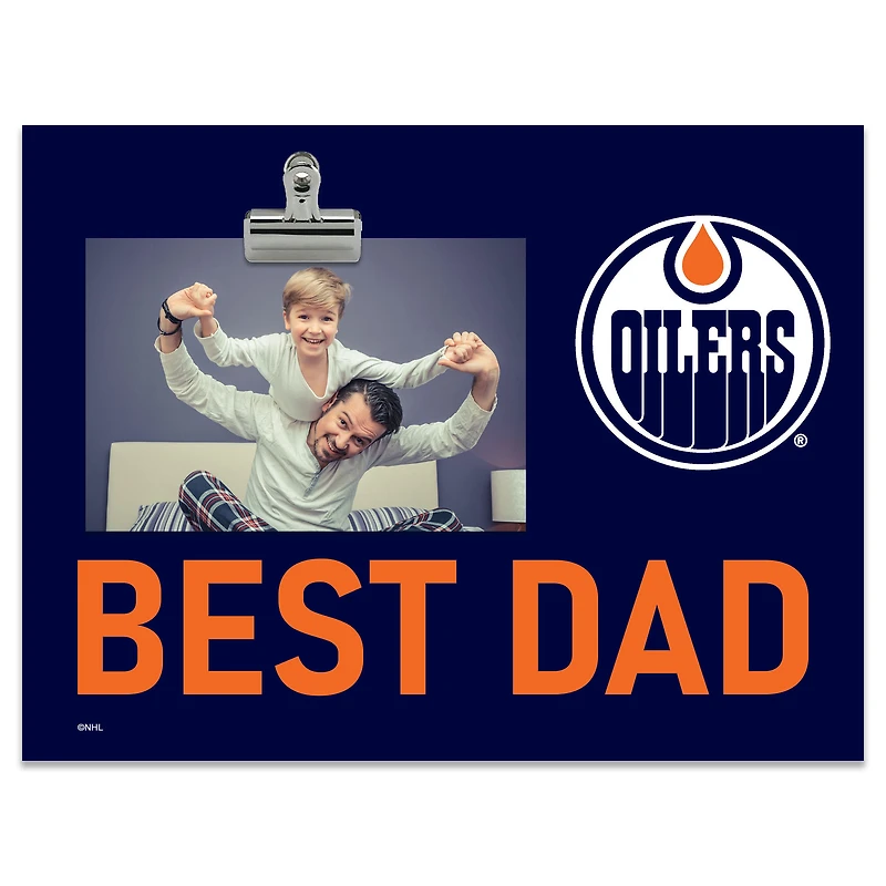 Edmonton Oilers 8" x 10.5" Briteline Best Dad Clip Frame