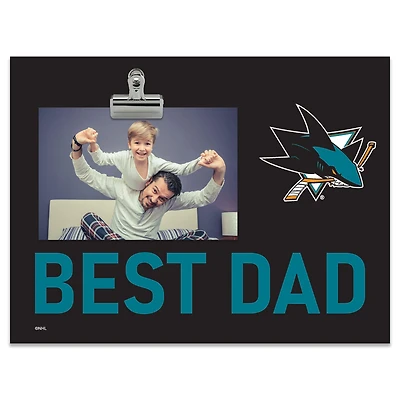 San Jose Sharks 8" x 10.5" Briteline Best Dad Clip Frame