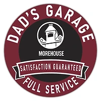 Morehouse Maroon Tigers 16" x 16" Dad's Garage Wood Sign