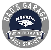 Nevada Wolf Pack 16" x 16" Dad's Garage Wood Sign