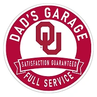 Oklahoma Sooners 16" Dad's Garage Wood Sign