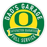 Oregon Ducks 16" Dad's Garage Wood Sign