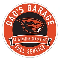 Oregon State Beavers 16" Dad's Garage Wood Sign