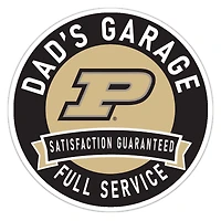 Purdue Boilermakers 16" Dad's Garage Wood Sign