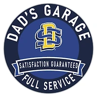 South Dakota State Jackrabbits 16" x 16" Dad's Garage Wood Sign