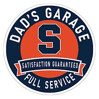 Syracuse Orange 16" Dad's Garage Wood Sign