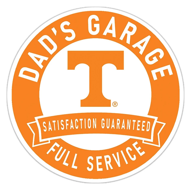 Tennessee Volunteers 16" Dad's Garage Wood Sign