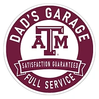 Texas A&M Aggies 16" Dad's Garage Wood Sign