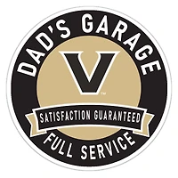 Vanderbilt Commodores 16" Dad's Garage Wood Sign