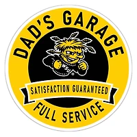 Wichita State Shockers 16" Dad's Garage Wood Sign