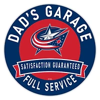 Columbus Blue Jackets 16" Dad's Garage Wood Sign