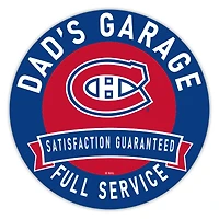 Montreal Canadiens 16" Dad's Garage Wood Sign