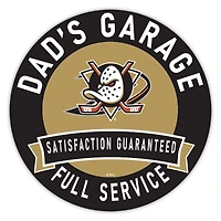 Anaheim Ducks 16" Dad's Garage Wood Sign