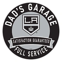 Los Angeles Kings 16" Dad's Garage Wood Sign