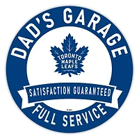 Toronto Maple Leafs 16" Dad's Garage Wood Sign