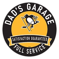 Pittsburgh Penguins 16" Dad's Garage Wood Sign