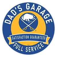 Buffalo Sabres 16" Dad's Garage Wood Sign