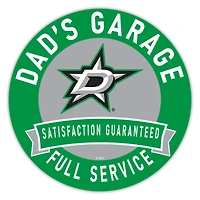 Dallas Stars 16" Dad's Garage Wood Sign