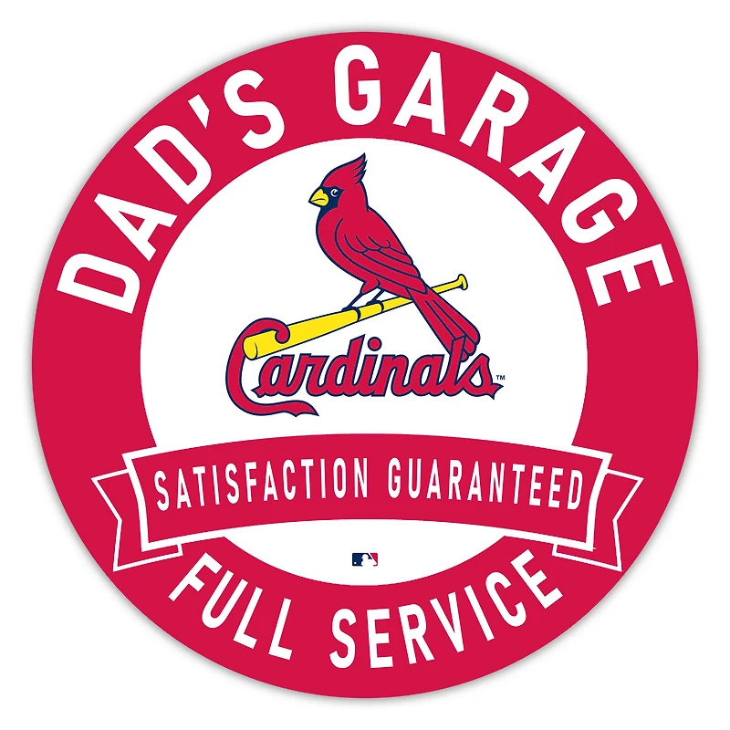 St. Louis Cardinals 16" Dad's Garage Wood Sign
