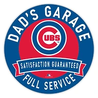 Chicago Cubs 16" Dad's Garage Wood Sign