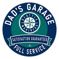 Seattle Mariners 16" Dad's Garage Wood Sign