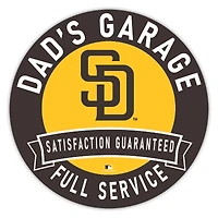 San Diego Padres 16" Dad's Garage Wood Sign