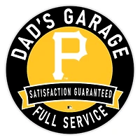 Pittsburgh Pirates 16" Dad's Garage Wood Sign