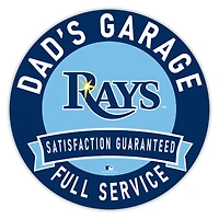 Tampa Bay Rays 16" Dad's Garage Wood Sign