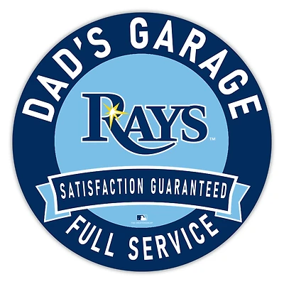 Tampa Bay Rays 16" Dad's Garage Wood Sign