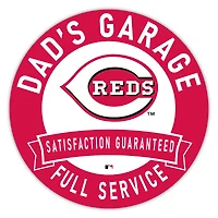 Cincinnati Reds 16" Dad's Garage Wood Sign