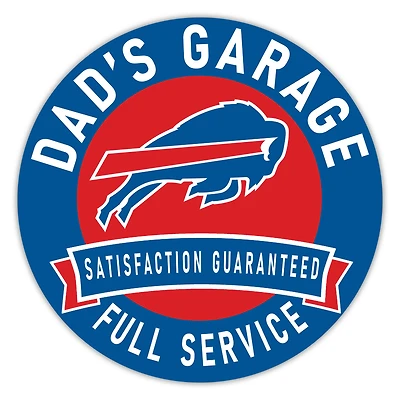 Buffalo Bills 16" Dad's Garage Wood Sign