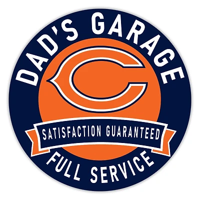 Chicago Bears 16" Dad's Garage Wood Sign