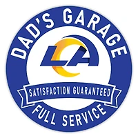 Los Angeles Rams 16" Dad's Garage Wood Sign