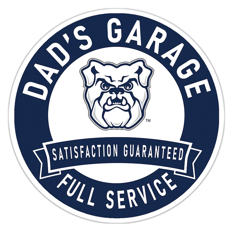 Butler Bulldogs 16" Dad's Garage Wood Sign