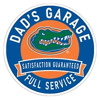 Florida Gators 16" Dad's Garage Wood Sign