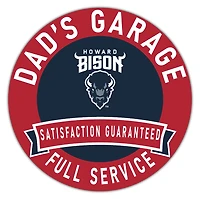 Howard Bison 16" x 16" Dad's Garage Wood Sign