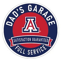 Arizona Wildcats 16" Dad's Garage Wood Sign