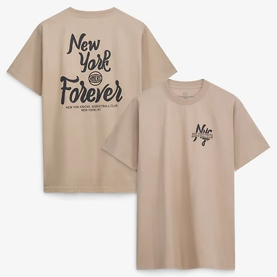 Men's Stadium Essentials  Tan New York Knicks Oversized Forever T-Shirt
