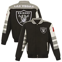 Men's JH Design  Black New York Giants Classic Reversible Full-Zip Jacket