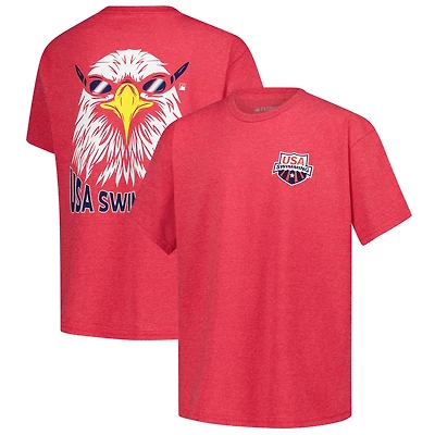 Youth Flomotion Red USA Swimming Team Eagle Eye Splash T-Shirt