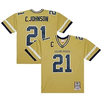 Men's Mitchell & Ness Calvin Johnson Gold Georgia Tech Yellow Jackets 2006 Big Tall Legacy Jersey
